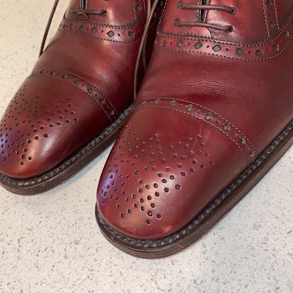 Louis Vuitton Brogue Shoes Burgundy - Picture 6 of 15